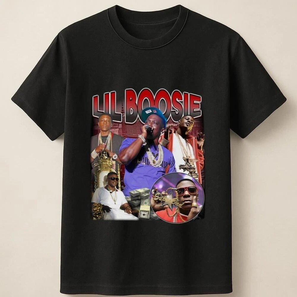 Lil Boosie 2000s Rap Collage with Iconic Streetwear Look Unisex T Shirt 166